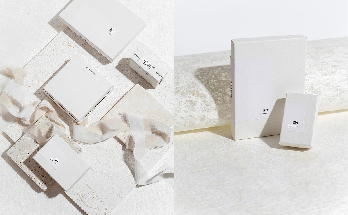 時尚簡約 Ellen Mote 珠寶品牌VI設(shè)計和品牌重塑，珠寶品牌VI設(shè)計，珠寶網(wǎng)站設(shè)計，品牌戰(zhàn)略升級， 深圳VI設(shè)計，左右格局