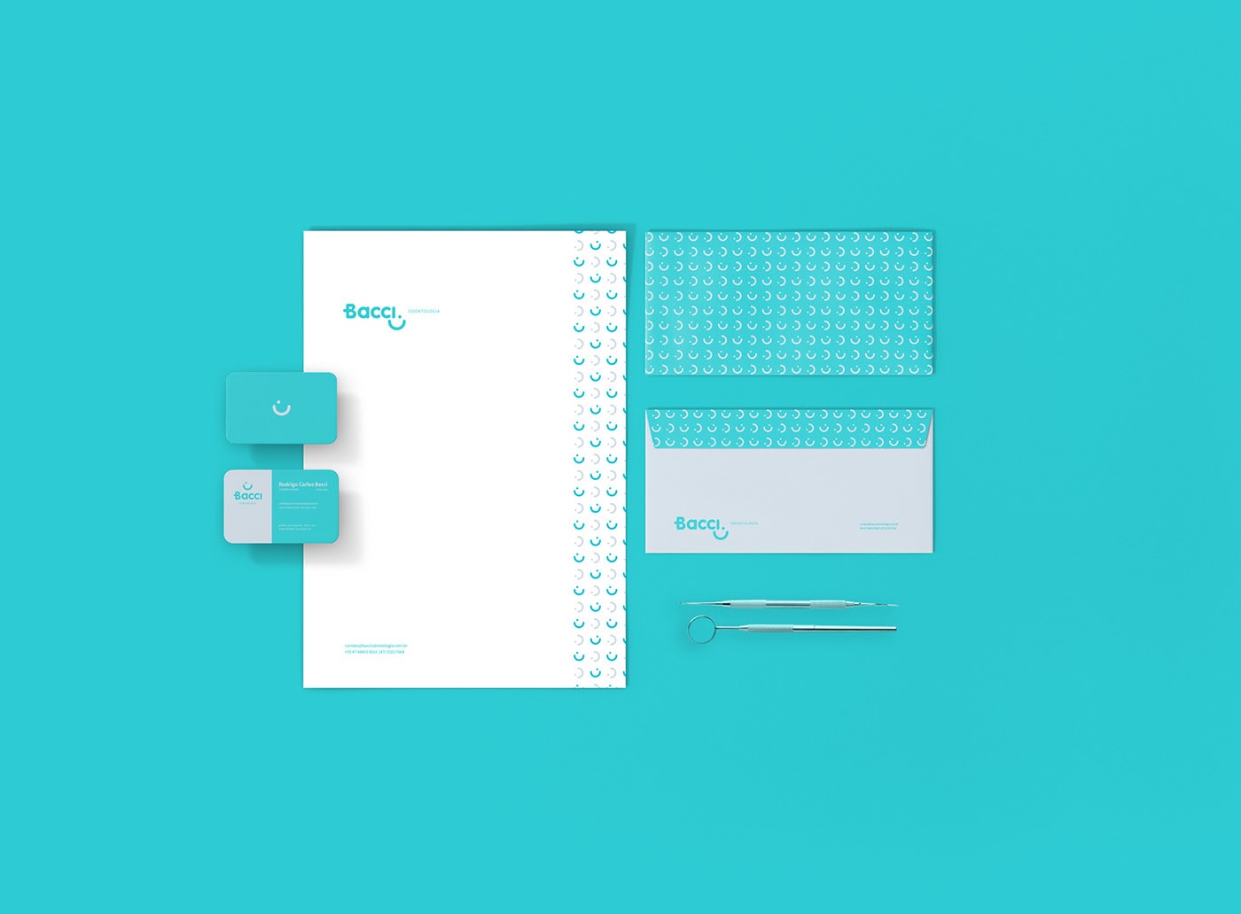 Bacci 現代醫療牙科診所品牌VI設計和標識設計 Bacci 現代醫療牙科診所品牌VI設計和標識設計,醫療品牌VI設計,品牌標識設計,深圳VI設計,左右格局
