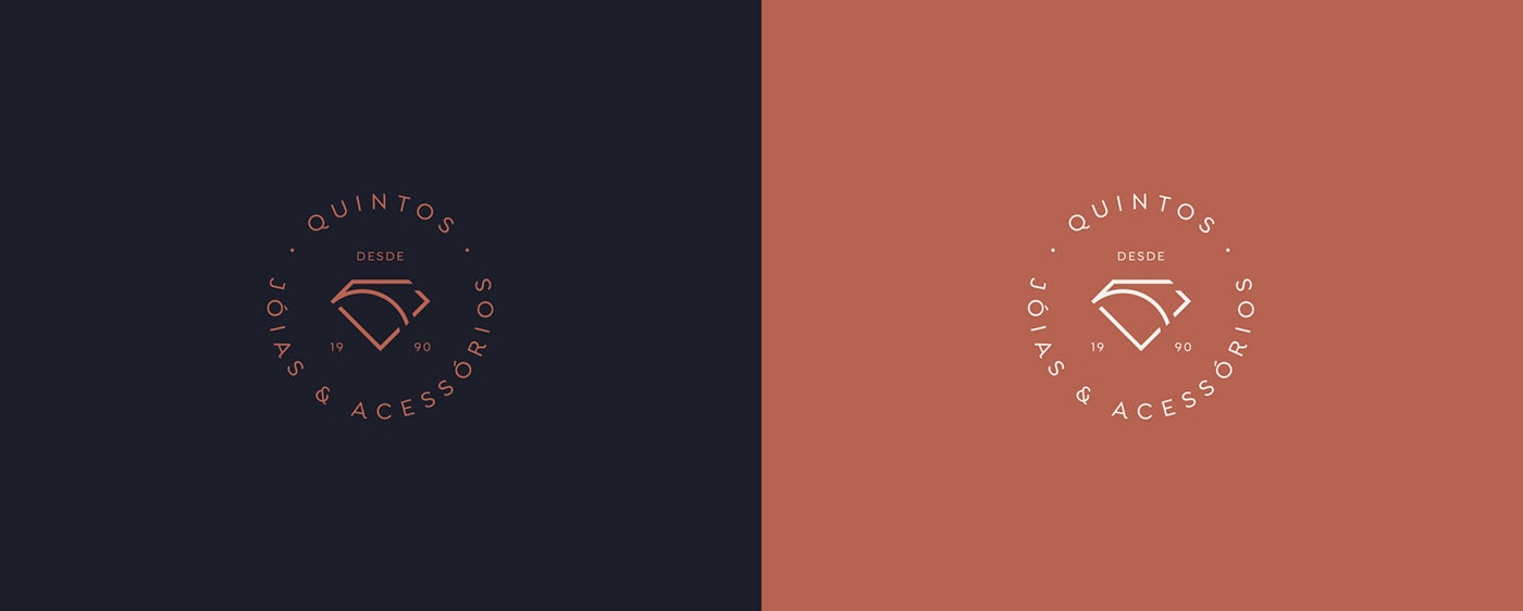 傳統珠寶配飾QUINTOS個性品牌VI設計 珠寶品牌VI設計,高端VI設計,深圳VI設計,左右格局
