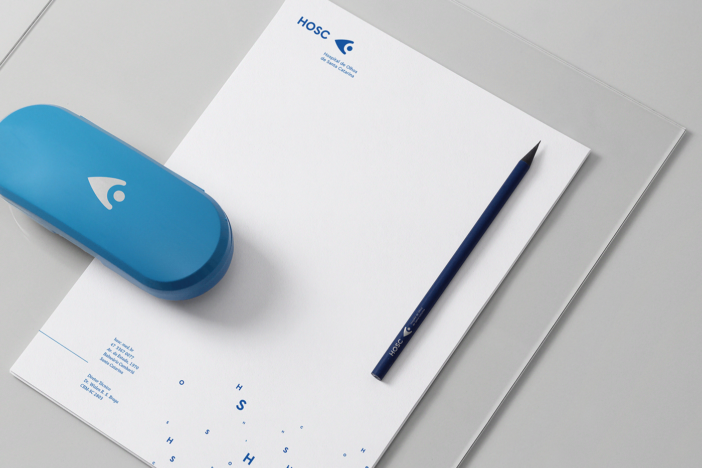 HOSC知名眼科醫(yī)院品牌VI設(shè)計(jì)和標(biāo)識(shí)設(shè)計(jì) 醫(yī)療VI設(shè)計(jì),品牌標(biāo)識(shí)設(shè)計(jì),深圳VI設(shè)計(jì),左右格局