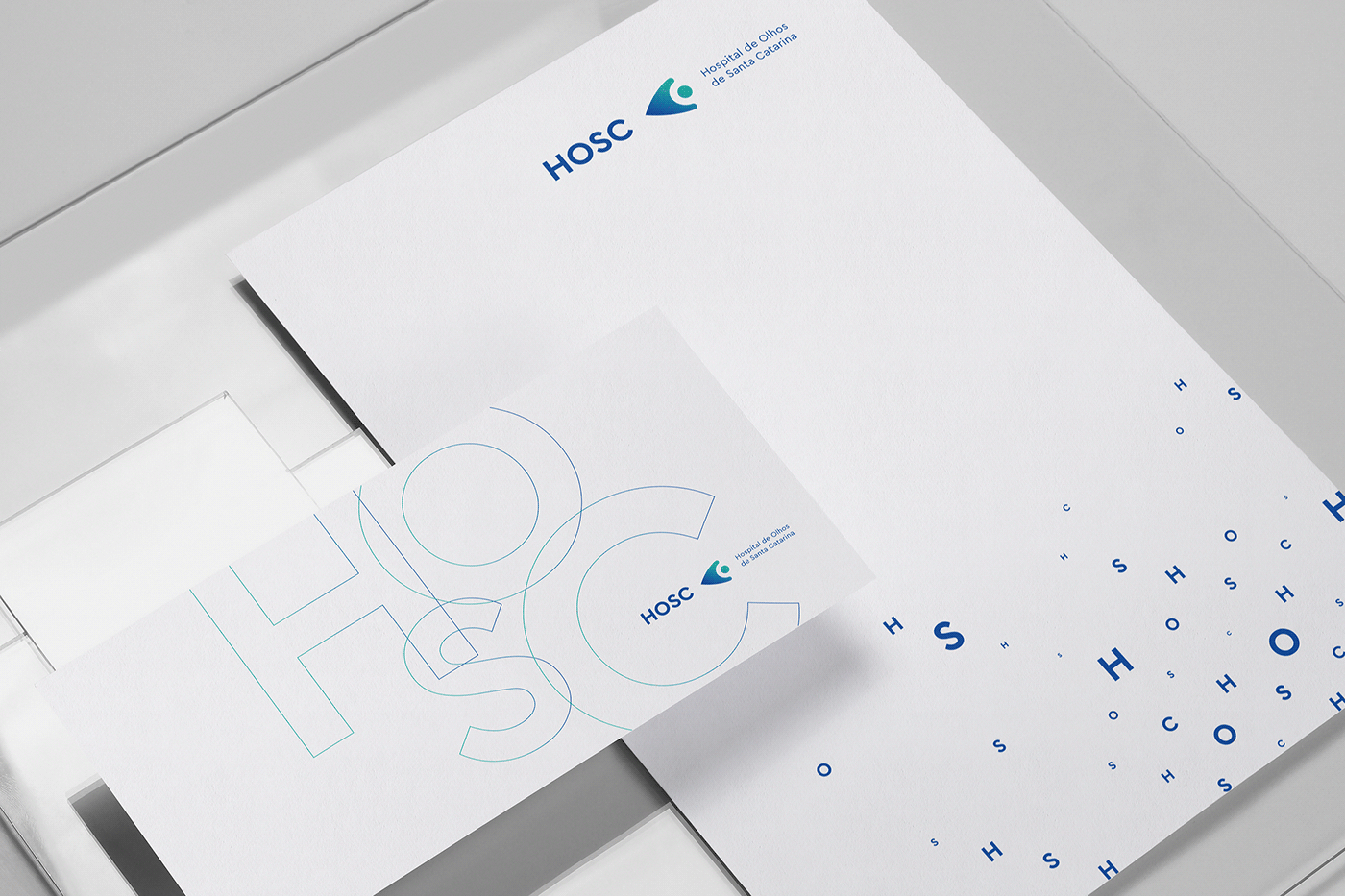 HOSC知名眼科醫(yī)院品牌VI設(shè)計(jì)和標(biāo)識(shí)設(shè)計(jì) 醫(yī)療VI設(shè)計(jì),品牌標(biāo)識(shí)設(shè)計(jì),深圳VI設(shè)計(jì),左右格局