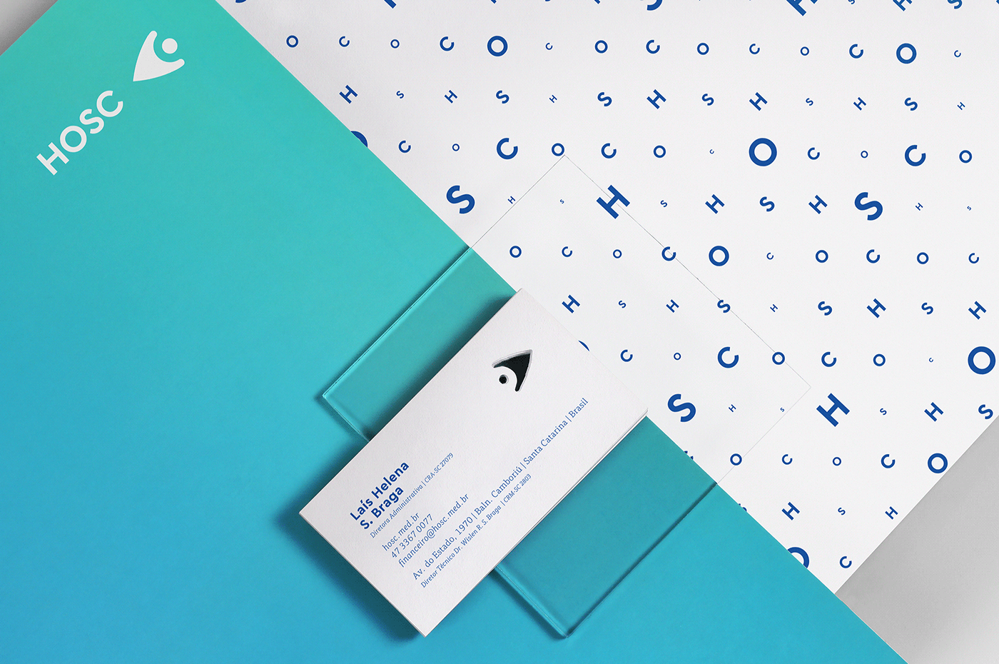 HOSC知名眼科醫(yī)院品牌VI設(shè)計(jì)和標(biāo)識(shí)設(shè)計(jì) 醫(yī)療VI設(shè)計(jì),品牌標(biāo)識(shí)設(shè)計(jì),深圳VI設(shè)計(jì),左右格局