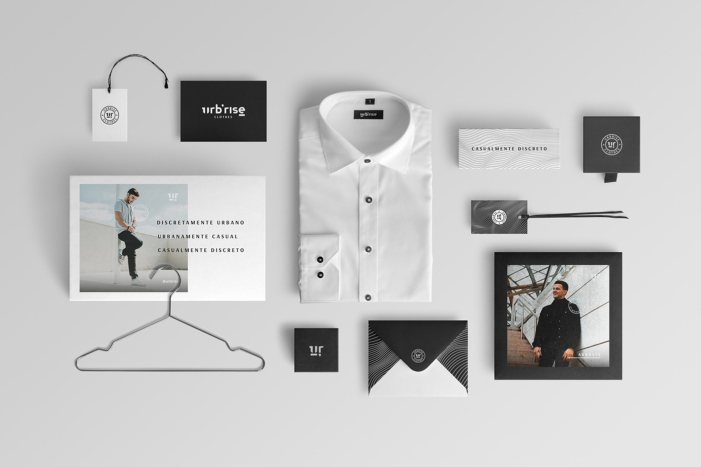 精致優質的黑白男裝品牌設計和vi視覺設計 精致男裝vi設計,深圳男裝品牌設計,男裝品牌策劃,深圳vi設計公司