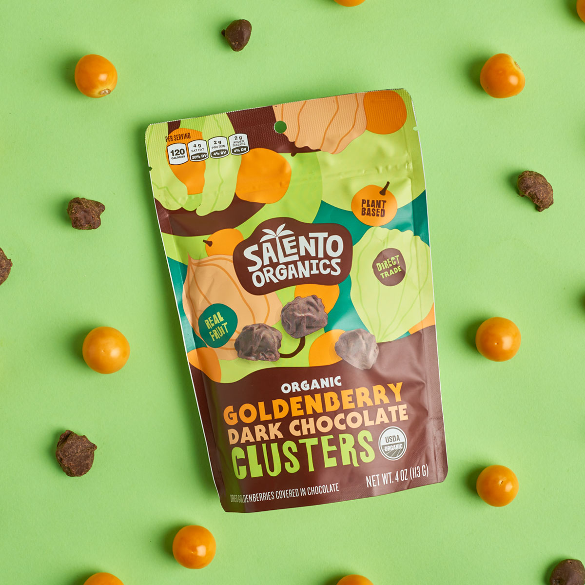 薩蘭托有機食品美味糖果上的小吃的品牌視覺升級 薩蘭托有機食品美味糖果上的小吃的品牌視覺升級