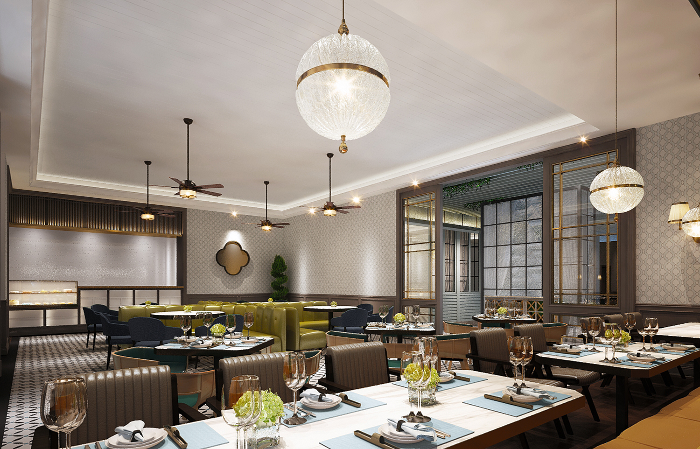 港式茶餐廳蘇絲黃餐廳空間設(shè)計(jì)-左右格局 港式茶餐廳蘇絲黃餐廳空間設(shè)計(jì)-左右格局